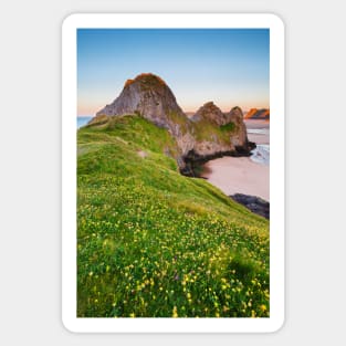 Three Cliffs Bay, Gower Sticker